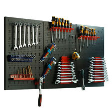Werkzeugwand Lochwand Metall Werkzeuglochwand mit 35tlg Zubehör 120x60cm
