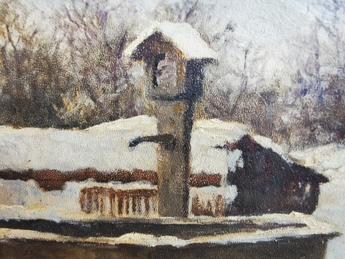 ölgemälde winterlandschaft - Ölgemälde,