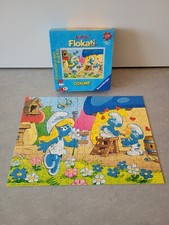 Ravensburger: 2007 Junior Flokati Line Puzzle Schlumpfines Verehrer 250 Teile
