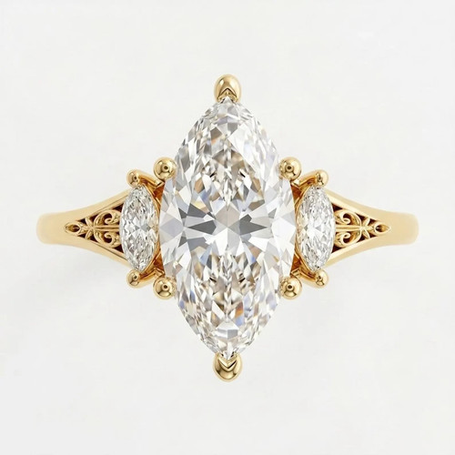 Karat marquise moissanit 925 - marquise,