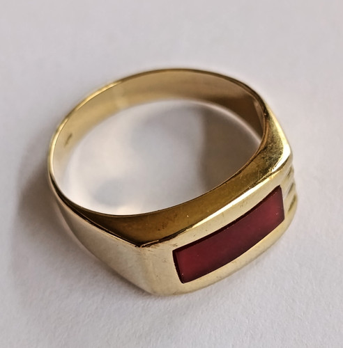 Herren siegelring karneol gold - siegelring,