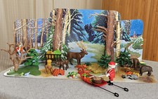 Playmobil 4155 Wildfütterung, Adventskalender, Inhalt vollständig mit Diorama