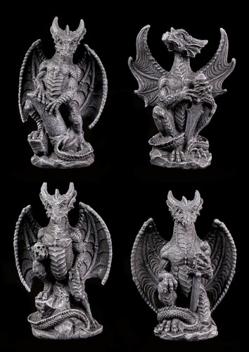 Kleine drachen figuren 4er - figuren,
