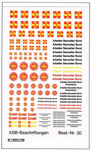 Decals asb 112 - 1:87, "asb