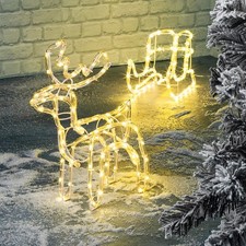 LED Rentier mit Schlitten 160