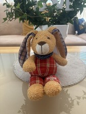 ? Sigikid Kuscheltier Schmusetier Hase Hempel Kariert Frottee ?lange Ohren