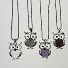 Halskette 80 cm Anhänger Eule