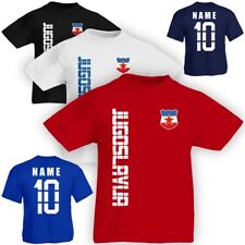Kinder T-Shirt Trikot Jugoslawien Jugoslavija inkl. Name & Nummer S M L XL XXL F