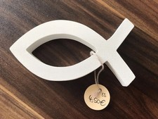 Kommuniontasche Beutel Brauttasche  + Holzfisch