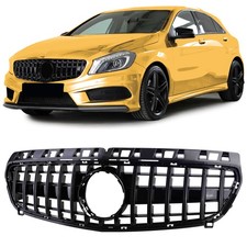 Sport Kühlergrill Schwarz Glanz für Mercedes A-Klasse W176 2012-2015