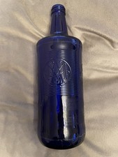 Glasflasche Blau "Acqua