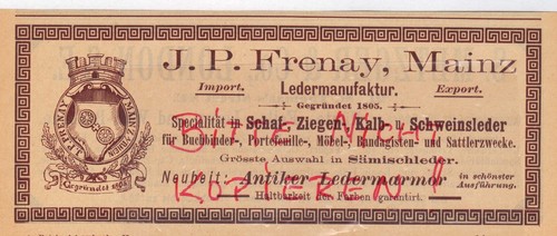 Mainz werbung 1892 p - j.,