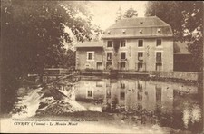 Ak Civray Vienne, Moulin Minot, ruhiger Teich, Gebäude mit... - 4743751