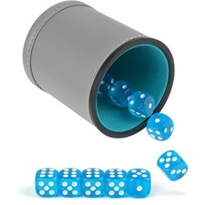 Würfelbecher  Grau Set 10