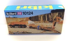 kibri | 1:87 | H0 | 10124 Kurzhauber mit Tiefladeanhänger | unbenutzt
