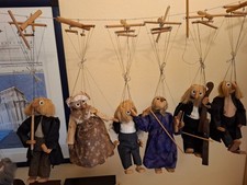 Konvolut Marionetten Holzfiguren