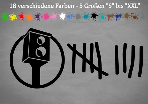 Radar strichliste aufkleber - radar,