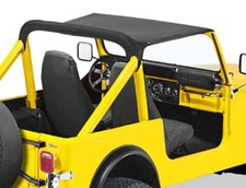 Bikini Top schwarz Strapless Bestop Black Denim Verdeck Jeep CJ7 Bj. 80-86