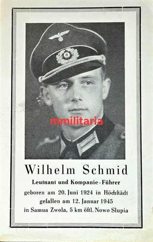 Sterbebild wwii leutnant - sterbebild,