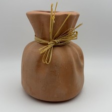 Rustic Terracotta Vase Raffia