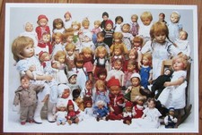 KÄTHE KRUSE Puppen POSTER  45 x 30 cm - Reklame von Cieslik's Puppenmagazin 1990