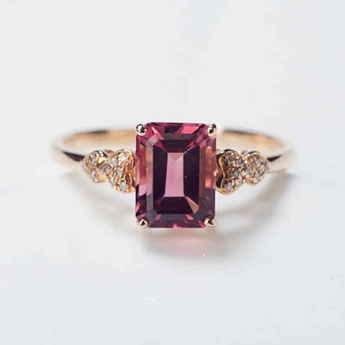 Natürlich rosa turmalin damen - rosa,