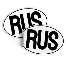 2x Länderkennzeichen 17,5x11,5cm nach DIN EU-Norm Aufkleber R226-34 Russland