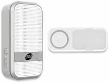 REV Funk-Gong Orchestra R weiss Türklingel Set drahtlos Haustür Signalgerät