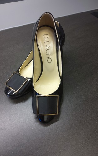 Lackpumps schwarz zierspange - lackpumps,