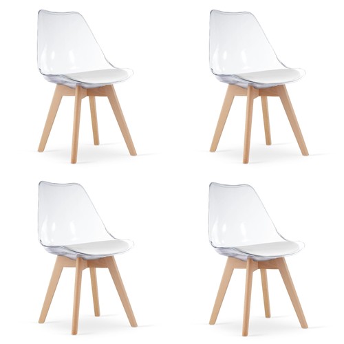 Stuhl mark transparent mit - 4x,