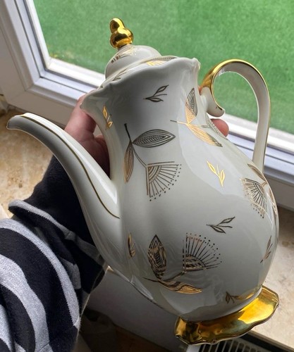 Porzellan kaffeekanne mit - porzellan,