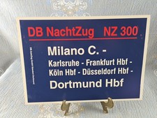 Zuglaufschild: DB NachtZug NZ