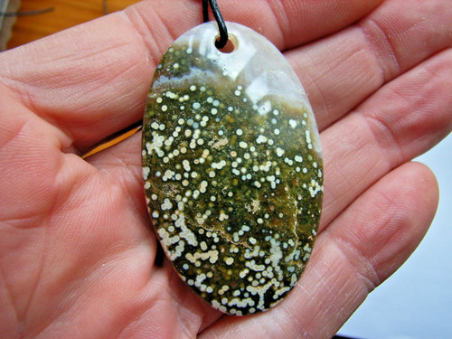 Flacher ozeanjaspis cabochon - ozeanjaspis,