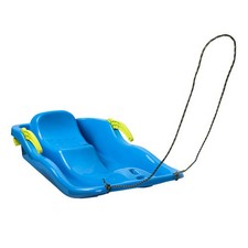 Schlitten RACE mit Bremse Blau Rennrodel Kinderschlitten Rodelschlitten Bob