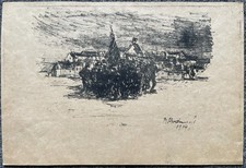 Lithografie von Max Schwimmer