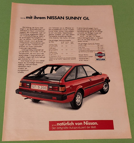Datsun nissan sunny - datsun,