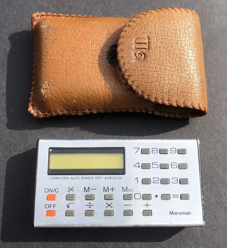 Vintage maruman taschenrechner - vintage,