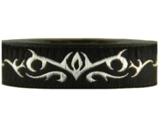 10 M Borte 19 mm breit 19400 Schwarz-Silber Mittelalter Borte 0,899€/ M