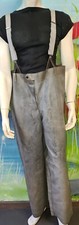 alte Gummi Jacke Hose Lederol 40er Leder Motorrad U-Boot ADEFA 30er Vintage