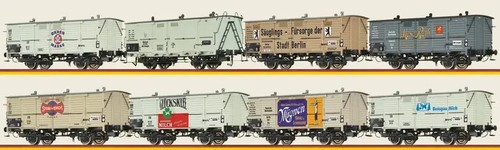 Brawa 50823 set - h0, (8er)