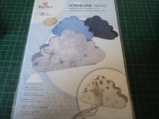 Schablone Wolke 14 x 8,7 cm / Geschenkverpackung basteln