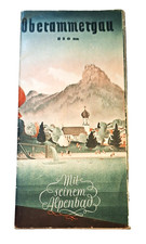 Oberammergau Prospekt Werbung Reklame Jahr 1938 Reisebüro Preise teils englisch