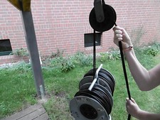  1St.Umlenkrolle Seilrolle  Flaschenzug Baurolle  PVC 150mm für Jäger, Landwirte