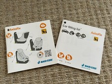 Brandneu - Maxi-Cosi - AxissFix Axiss Fix Handbuch & Auto Einbauliste Maxi Cosi