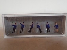 Preiser Bahnpersonal DB Uniform blau Kelle Schaffner 79011 Spur N 1:160 OVP 6Fig
