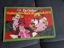 Altes Prospekt Werbung Dr.Oetker Weihnachts-Back-Rezeptheft 1970