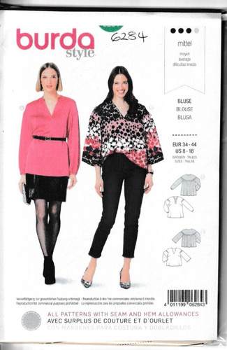 Burda schnittmuster 6284 damen - burda,