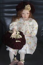 Sammelpuppe April hell Porzellan Puppe von Christine Orange!! RAR!