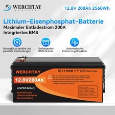 12v 200ah lithium - 12v, batterie