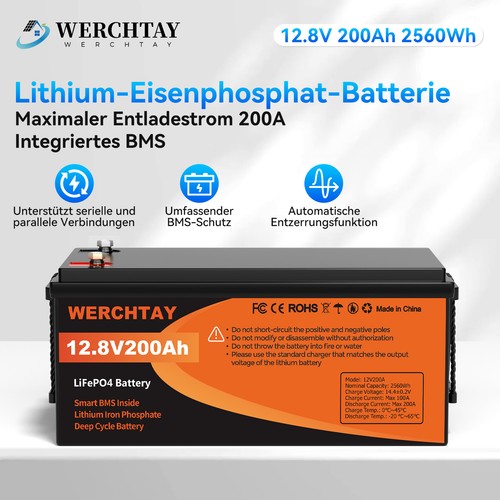 12v 200ah lithium batterie - lithium,